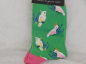 Sock Society - Aussie Birds Green